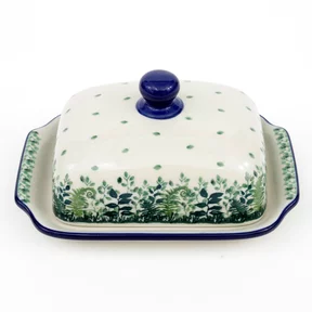 Maselnica ceramiczna 295 17/12,5 cm <br>2206X Zielone paprocie